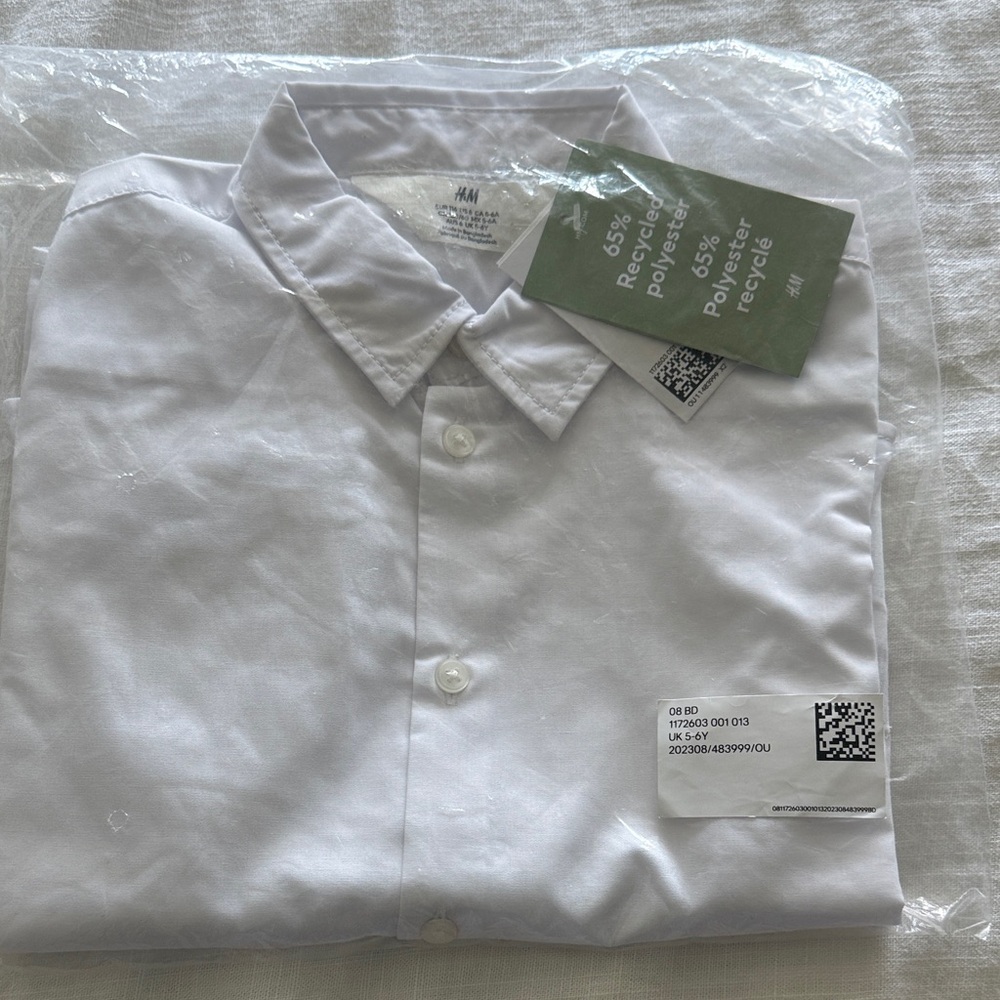 H&M Kids White Button Down Shirt